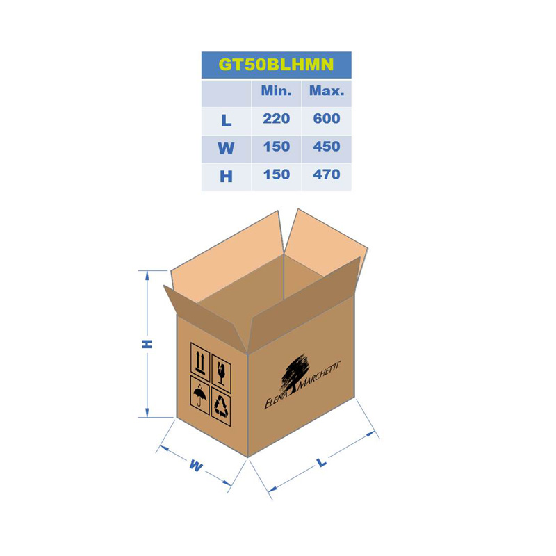 Scotcheuse / fermeuse carton par adhésif à entrainement latéral mono-format  M ou ME